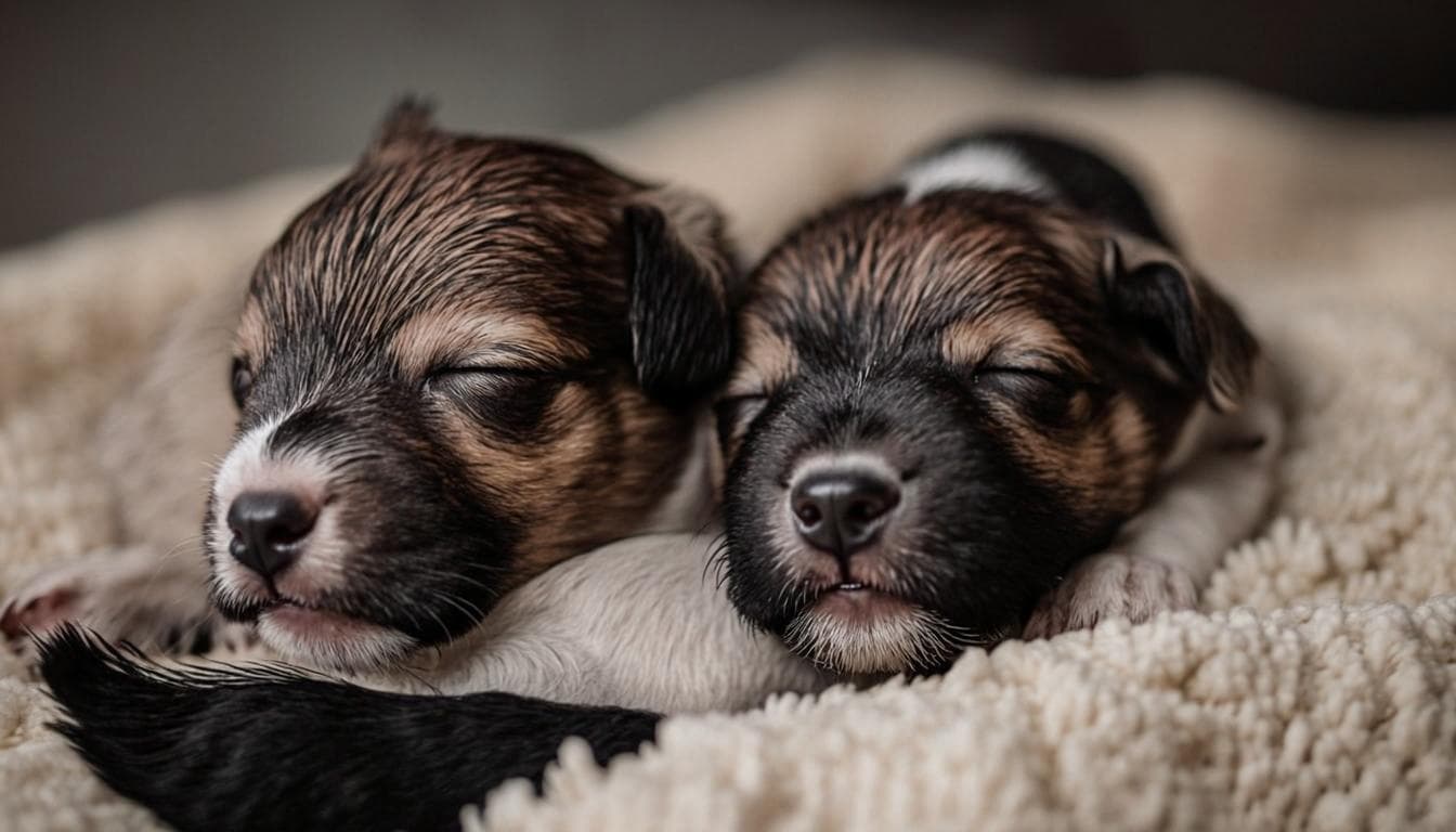 A newborn Biewer Terrier litter at IRMADU